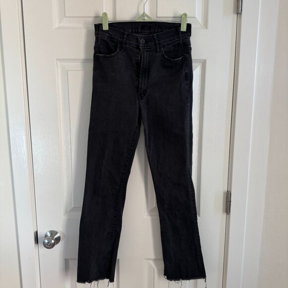 MOTHER denim The Hustler Fray, size 26 in not guilty (black) - Picture 3 of 6